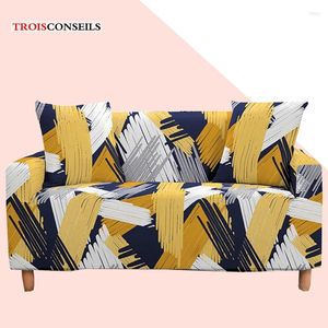 Couvre-chaise Couvre le canapé de géométrie pour le salon Sofas universels Cover Protector L Forme Corner Couch Elastic Strech Hlebcovers