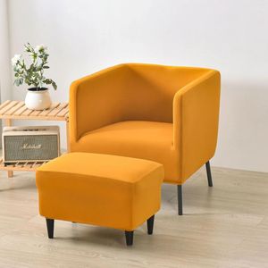 Couvre-chaise Half Circle El Grey Couvercle de canapé élastique Cafe Stretch Protector Lavable