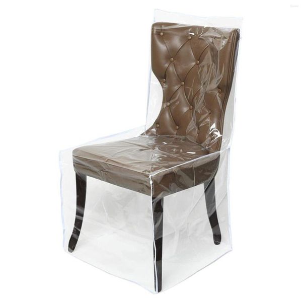 Housses de chaise Heavy Duty Dinning Waterproof Hair Soft Durable PVC Seats Protector Clear Slipcover