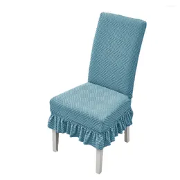 Couvre-chaise High Elasticity Elastic Cover Package Contenu Longueur de jupe Table et salle à manger universelle