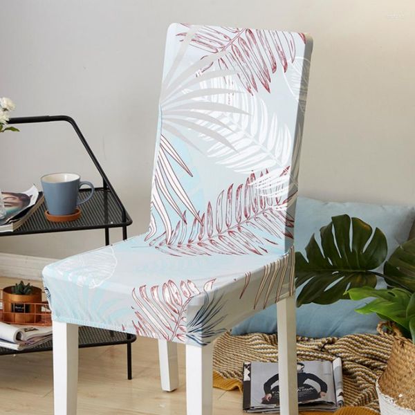 Housses de chaise en coton élastique de haute qualité, couverture confortable pour l'été, Texture douce, mode moderne, motifs simples