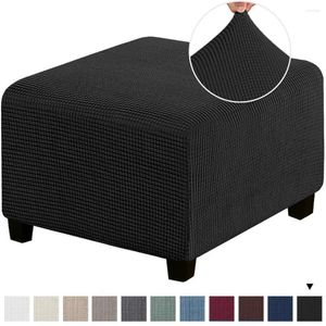 Couvre-chaise Home Design Simple Elastic Ottoman Slipcover Salon Room Room Toolable Poott-Tool Cover Protector Furniture