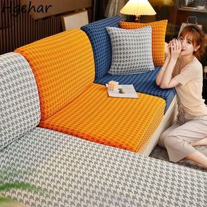 Stoelhoezen Houndstooth Sofa bedekken moderne zuiverer elastische bank slipcover woonkamer dikke meubels premchair wasbaar