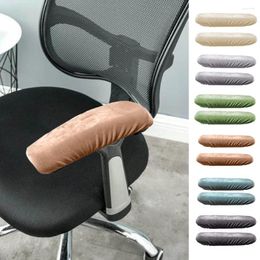 Cubiertas de sillas Artículos para el hogar Cubierta de reposabrazos de color sólido Computadora de punto Giratorio Funda universal Housse de Chaise