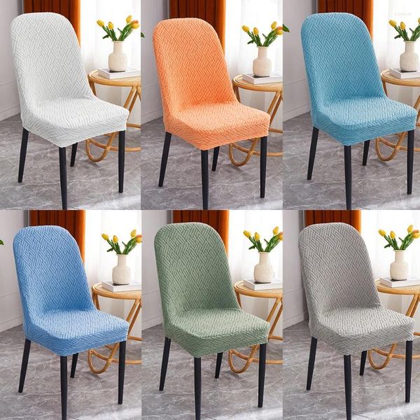 Cubiertas de silla Cubierta irregular Elástico Universal Asiento a rayas Comedor Hogar Decora Cojín textil A prueba de polvo