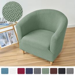 Housses de chaise en tissu Jacquard, housse de siège de fauteuil de baignoire, protection de canapé simple élastique, housse de barre extensible, décoration de maison