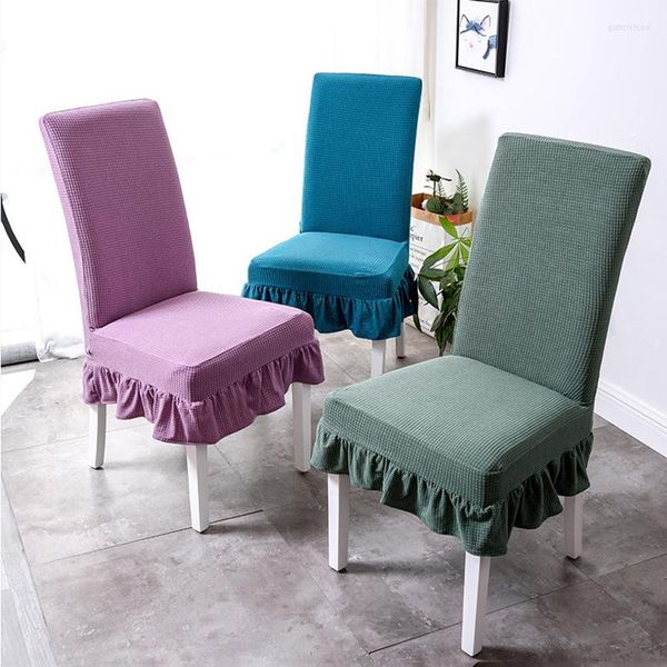 Couvre-chaises Jacquard Tissu Cover Universal Taille la plupart des housses de siège de bureau pour la décoration intérieure de la salle à manger