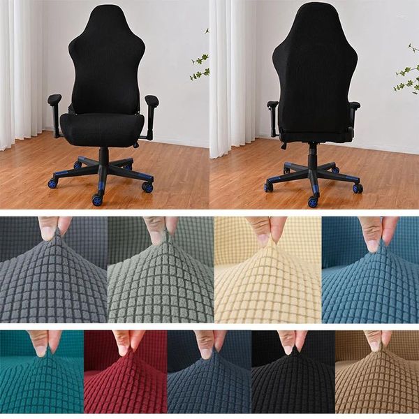 Couvre-chaise Jacquard Gaming Cover Stretch Elastic Office Office Gamer Gamer Affichage Sildcover Racing Case