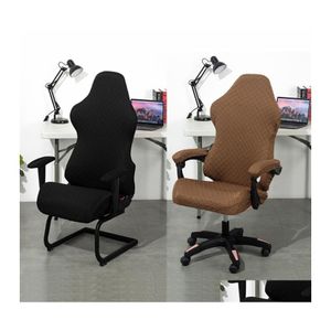 Stoelbedekkingen Jacquard Gaming ER Home Office Elastische fauteuilstoel ER's voor Game Hall Computerstoelen Slipers Drop Delivery Garden Tex DH4MO