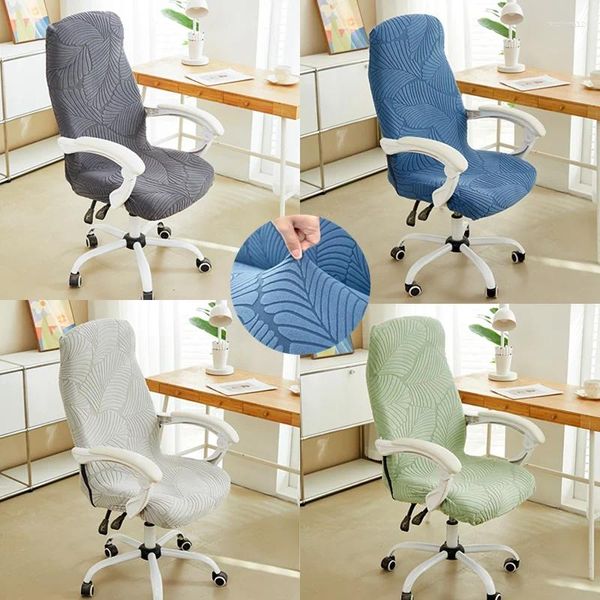 Couvre-chaises Jacquard Office Cover Computer Elastic Desk Funda Silla Escritorio Seat Sleat Covers for Play Gaming Room
