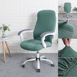Couvre-fauteuils Jacquard Office Cover Elastic Anti-Dirty Gaming Chairs Hlebcovers Selon Silat