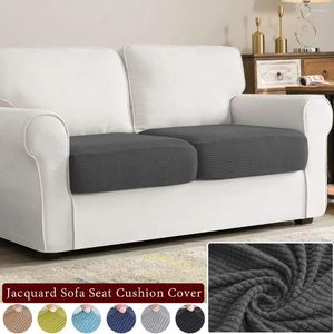 Couvre-chaise Jacquard Couleur de canapé de couleur pure couverture de coussin en tissu doux élastique pour le banquet de salon El Washable