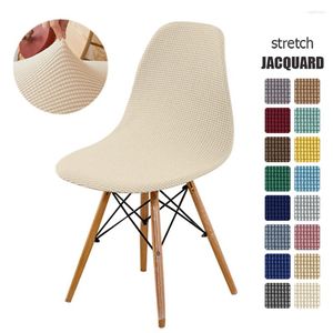 Housses de chaise en Jacquard, housse de protection extensible pour siège de salle à manger, protection de meubles, maison, salon, amovible, 1 pièce