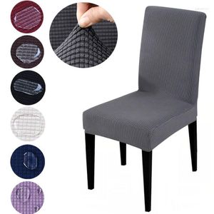 Stoelbedekkingen Jacquard Slipcover verstelbare eetkamer stoelbeschermer Housse Chaise voor home office krukdekstoelen