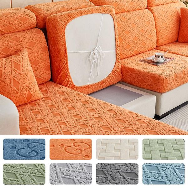 Fundas para sillas Jacquard, funda para cojín de asiento de sofá, Protector de muebles antideslizante moderno, sofá de esquina para sala de estar, moda de 1/2/3/4 plazas