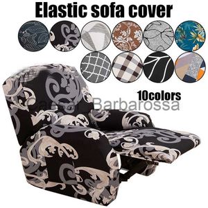 Stoelhoezen Jacquard Stretch Sofa Cover Recliner Protection Pad Groen Waterdicht Antislip Meubilair Cover Recliner Fauteuil Cover Home Decor x0703