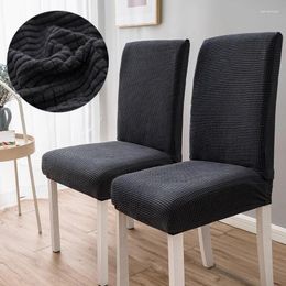 Stoelbedekkingen Jacquard verdikte deksel Universal Dining Seat Slipcovers voor EL Restaurant Room Home Decor