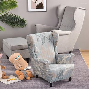 Stoelbedekkingen Kinderen High Achtert Achterstoel Cover Elastische King Herm Single Sofa Slipcovers Stretch Children Wing Protector