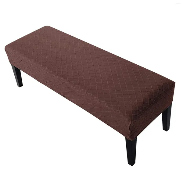 Couvercles de chaise cuisine couverture de banc élégant protecteur Protecteur salle à manger housse de diamant motif de diamant extension jacquard meubles amovibles chambre à coucher