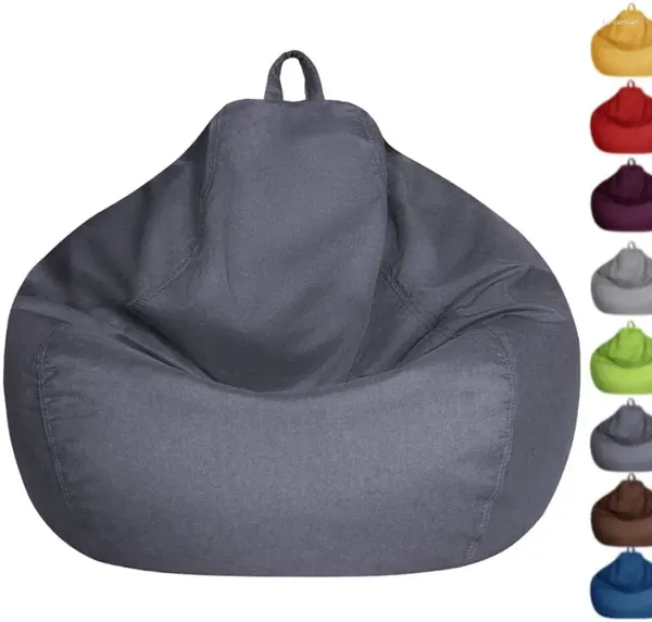 Fundas para sillas Lazy BeanBag, funda para sofá sin relleno, tumbona, asiento, bolsa de frijol, sofá, sillas Tatami para adultos, niños y adolescentes