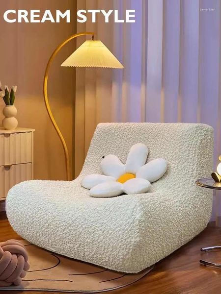 Cubiertas de silla Sofá Plazo de la cubierta del sofá perezoso Tatami Accent Bean Bag Bag For Salon Office