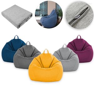 Fundas para sillas Lazy Sofas Cover Beanbag Sofá Sin relleno Puf Bed Futon Seat Tatami Puff Relax Lounge Furniture Decorar