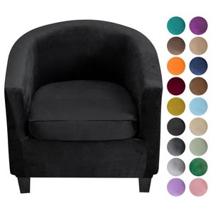 Stoelbedekkingen Leisure Club Cover Velvet fauteuil Slipcovers Couch Tub armleuning Wasbare bankbeschermer Bar Teller woonkamerchair