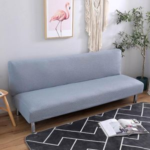 Housses de chaise bleu clair 3D matelassé Nordic Stretch élastique sans accoudoir housse de canapé sans accoudoirs Polyester/Spandex salon parlourchair