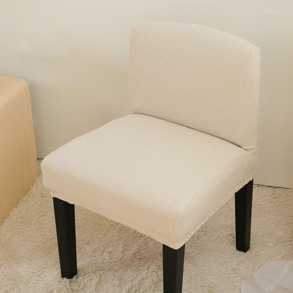 Housses de chaise couverture arrière basse élastique maison table à manger tabouret tissu universel simple bar moderne