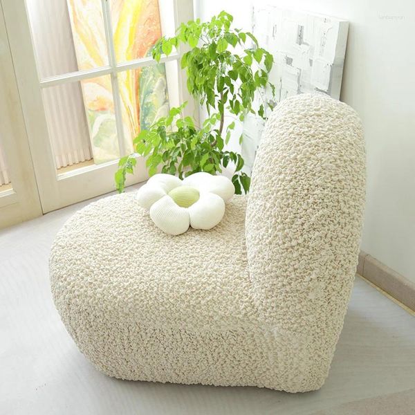 Sillas cubiertas sillas de cubierta de sofás perezosas luxry sin relleno tela de lino