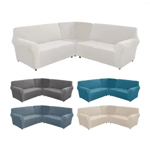 Couvre-chaise Luxury Velvet Soft Stretchy U Sofa Sofa Coup Sobrover L Forme 7 Sein Couvre-Couvrette avec siège d'angle Cov