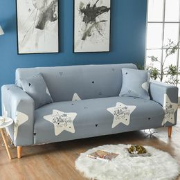 Fundas para sillas Funda de sofá con estampado de estrellas Lychee Funda de sofá de poliéster moderno para sala de estar 1/2/3/4 SeaterChair