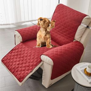 Cubiertas de silla Tumbado Cubierta de sofá impermeable integrada Totalmente cubierta con polvo Lavable y almohadilla protectora para mascotas resistente a la suciedad