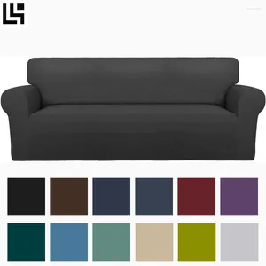 Stoelhoezen LZ Stretch Sofa Slipcover Spandex Anti-slip Zachte bank Cover Wasbare meubels Beschermer Elastische bodem voor kinderen