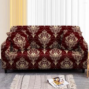 Housses de chaise Mandala Floral imprimé housse de canapé pour salon Plaid Stretch canapé housse L forme coin serviette 1-4 siège