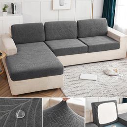 Stoelbekleding Midsum Jacquard Water Proof Sofa Cover Elastische zitkussen L vorm hoek voor woonkamer verwijderbare slipcover