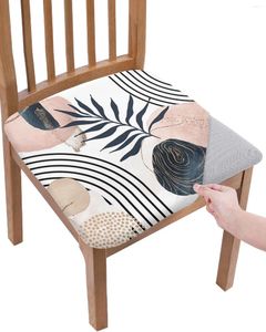 Couvre-chaise Couvrôle moderne Boho Geométrique Abstract Coussin Stretch Stretch Dining 2pcs Cover Covers pour Home El Banquet Living Room