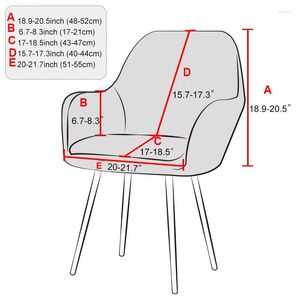 Stoelbedekkingen Moderne hoge armklep Stretch Spandex Dining Slipcover stoel voor Computer Chairs Office Home