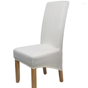 Housses de chaise Couverture élastique d'une seule pièce minimaliste moderne Accueil El Restaurant Table à manger et siège à dossier haut