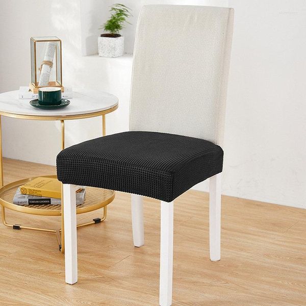 Housses de chaise moderne minimaliste fendu élastique couleur unie housse de coussin protecteur anti-dérapant anti-sale Table à manger El maison tabouret cas