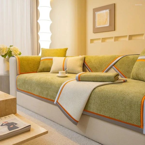 Couvre-chaises simplicité moderne Couverture canapa chenille non glissée à quatre saisons Couch de canapé combinaison de coussin serviette de serviette à la maison