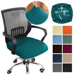 Housses de chaise multicolores, housse de siège de bureau, épaisse, Simple, élastique, pour la maison, fournitures pivotantes pour ordinateur général