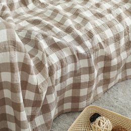 Housses de chaise couverture de gaze tricotée multifonctionnelle japonaise quatre saisons pour canapé chambre couvre-lit léger