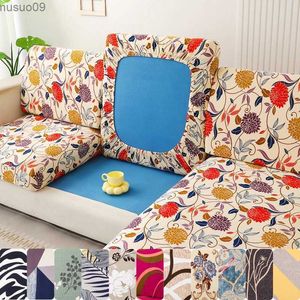 Housses de chaise nouvelle housse de coussin de siège de canapé extensible imprimé floral housse de dossier protecteur pour housse de canapé housse de canapé en forme de L housses Chaselong