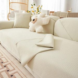 Stoelbedekkingen Non-slip kussen Noordse eenvoudige moderne Chenille Sofa Cover Towel Seat Ins Style Four Seasons Universal