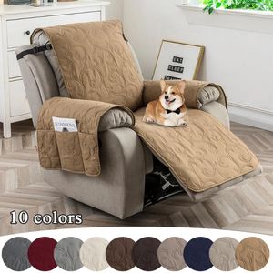 Cubiertas de silla Cubierta reclinable de reclinación impermeable Sofá Pet Pet Dog Kid Muez Muebles Muebles Protector Antigible