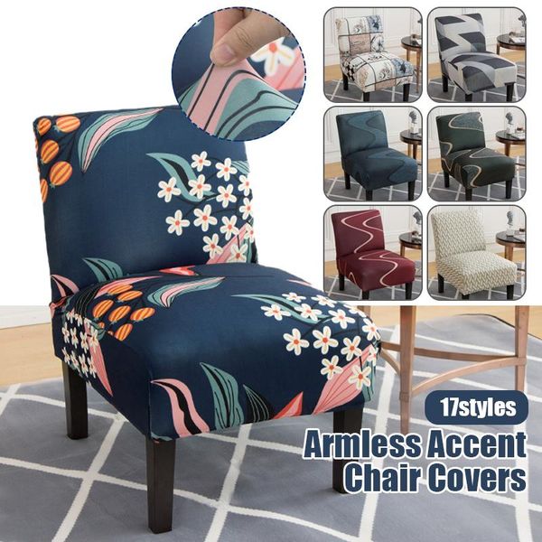 Housses de chaise nordique sans bras Accent couverture canapé simple tabouret housse extensible pantoufle élastique canapé protecteur