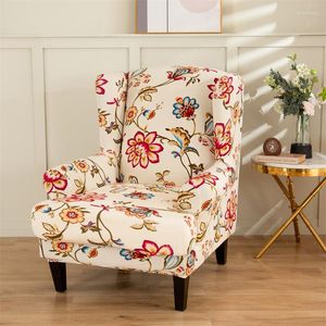 Housses de chaise Couvre-ailes de fleurs nordiques Fauteuil en spandex extensible pour salon bureau canapé à ailes