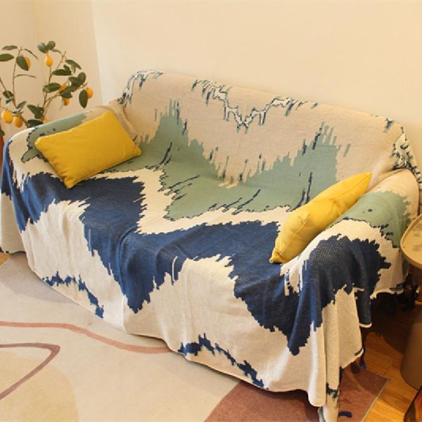 Housses de chaise nordique moderne fil de coton couvertures universelles multi-fonction CouchTowel décoratif sectionnel canapé maison Coushion CoverChair
