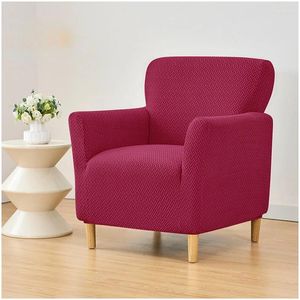 Stoelhoezen Nordic Effen Kleur Fauteuil Elastische Club Bad Hoezen Voor Woonkamer Enkele Bank Thuis Bar El